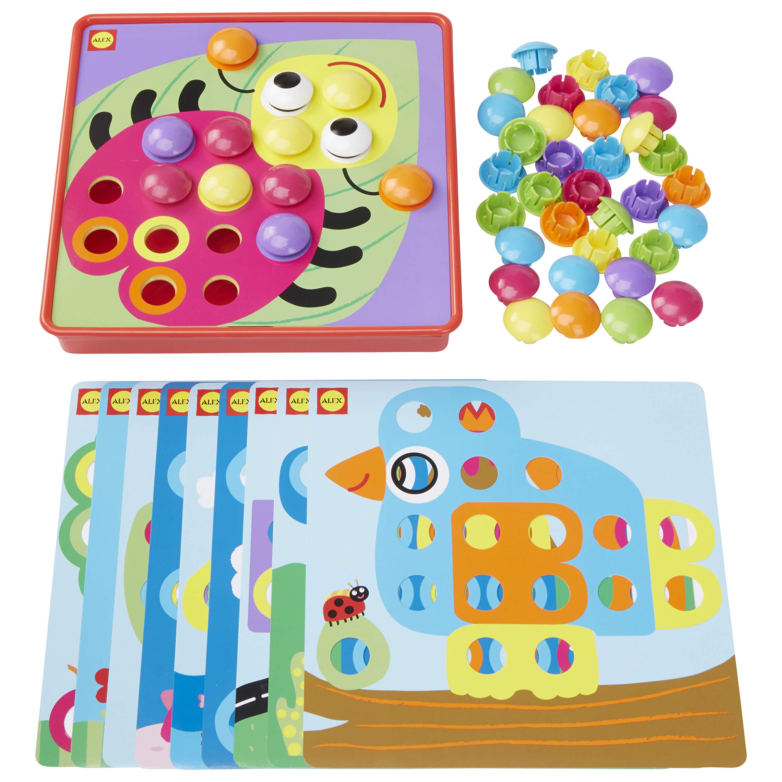 Alex Discover Button Art Activity Set Kids Art and Craft Activity, 56pieces