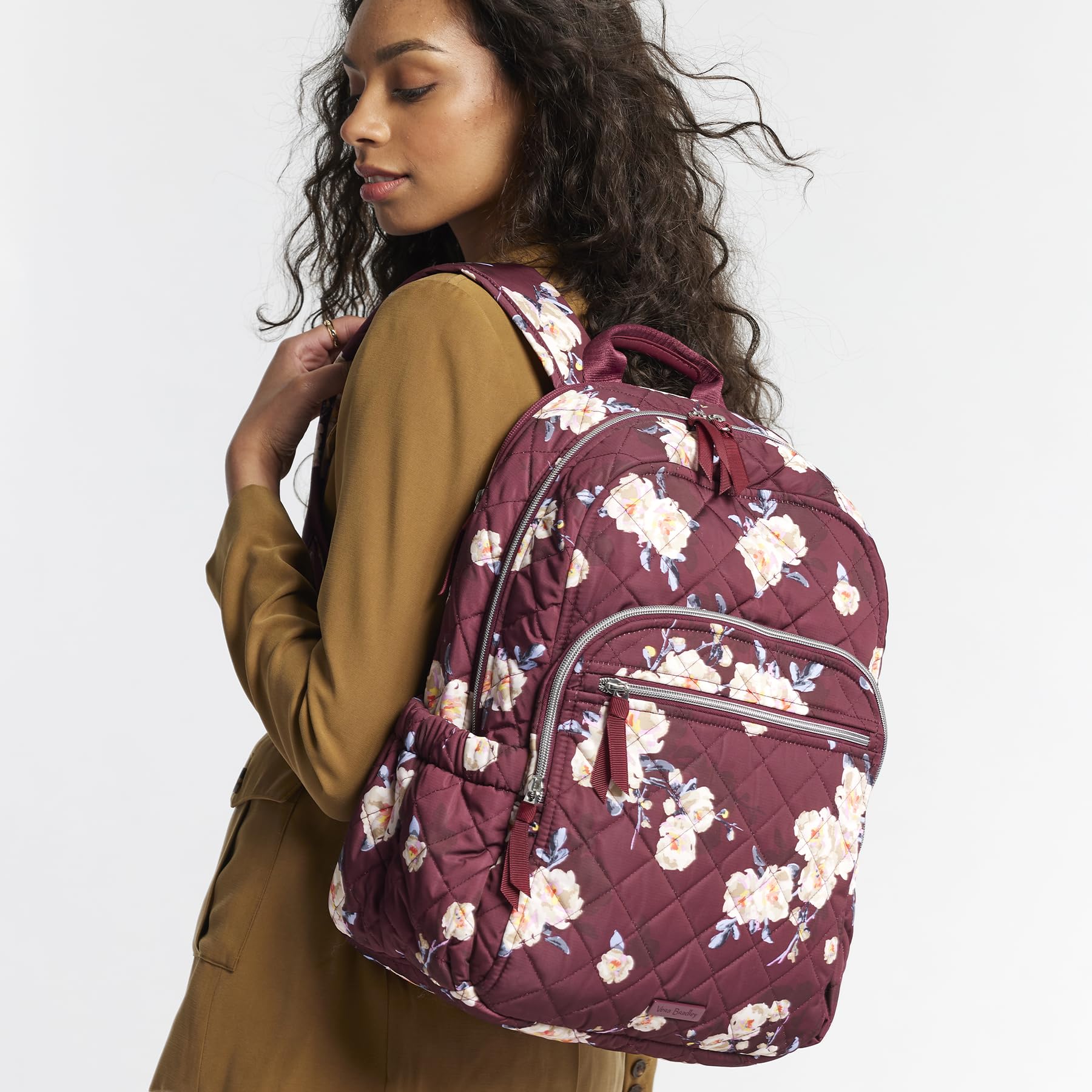 Vera Bradley Performance Twill Campus Backpack, Blooms and Branches