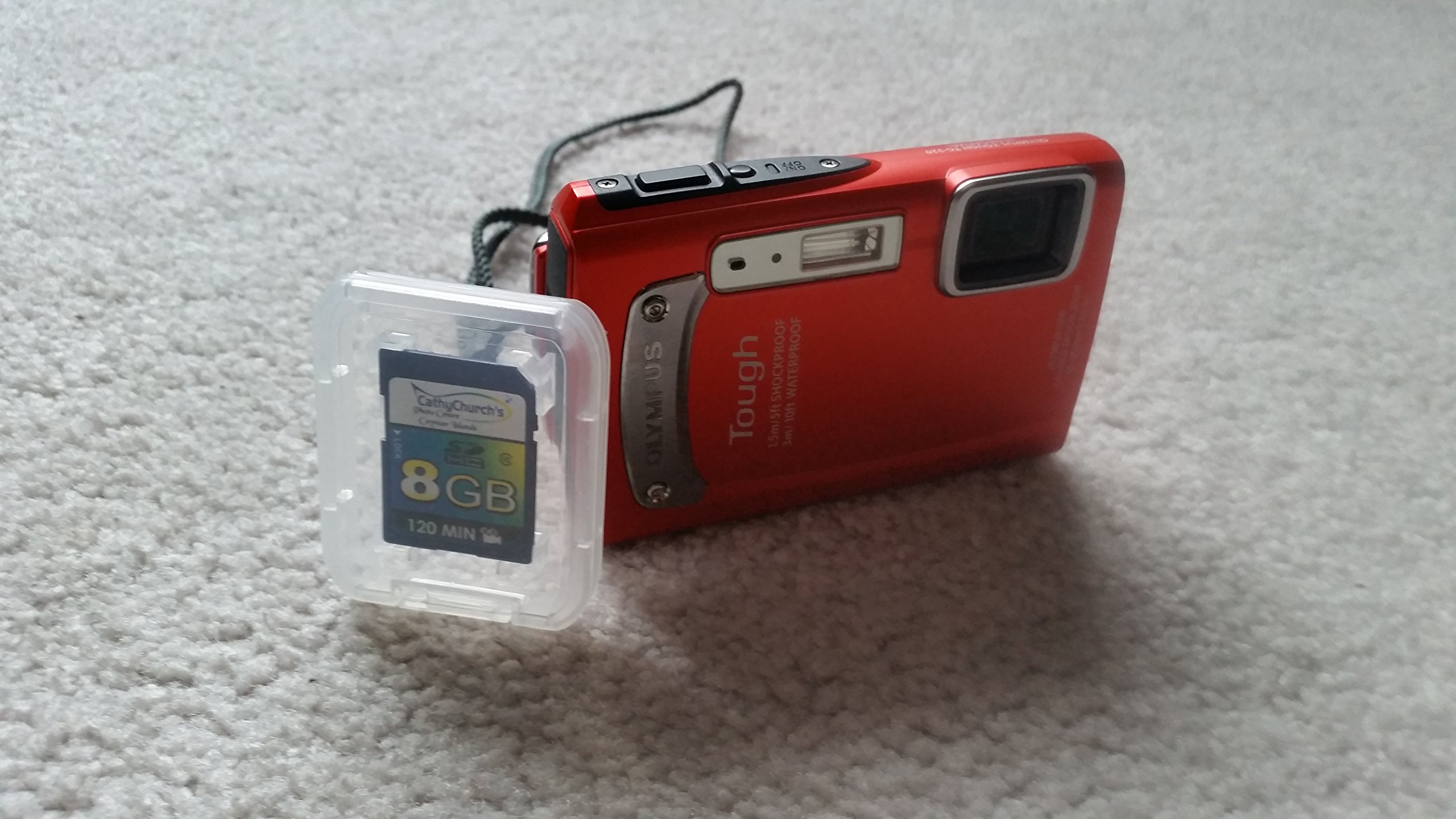 Olympus TG-320 14MP Tough Series Camera with 3.6x Optical Zoom (Red) (Old Model)
