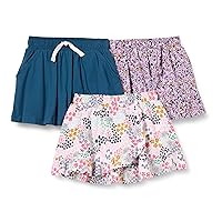 Girls and Toddlers' Knit Skorts, Pack of 3