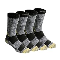 Dickies Men's Kevlar Reinforced Steel Toe Crew Socks
