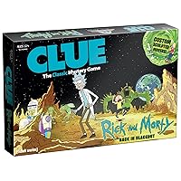 USAopoly CLUE: Rick and Morty | Featuring Characters from The Adult Swim TV Show Rick & Morty | Collectible Clue Board Game | Perfect for Rick & Morty Fans