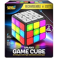 Rechargeable Game Activity Cube - 9 Fun Brain & Memory Games - Cool Toys for Boys and Girls - Christmas/Birthday Gifts for Ages 6-12 Year Old Kids Tweens & Teens - Best Boy & Girl Toy Gift Ideas