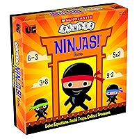 University Games, Scholastic Number Ninjas Math Master Board Game, Reinforces Mathematics Skills for Kids, for 2 to 4 Players Ages 7 and Up