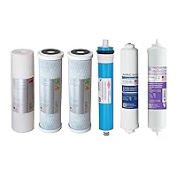 APEC 90 GPD Complete Replacement Filter Set for ULTIMATE Series Alkaline Reverse Osmosis Water Systems (FILTER-MAX-PH)