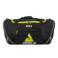 JOOLA Vision II Compact 20In Sports Duffle Bag with Padded Shoulder Straps-Carry-on Luggage Size-Gym, Business Travelers, Students & Athletes, Black