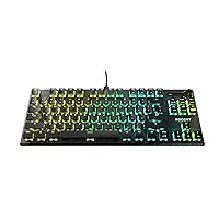 ROCCAT Vulcan TKL Pro Tenkeyless Linear Optical Titan Switch PC Gaming Keyboard with Per-key AIMO RGB Lighting, Anodized Aluminum Top Plate, and Detachable USB-C Cable, Black