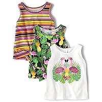 The Children's Place Baby Toddler Girls Sleeveless Knot Tank Tops
