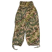 Kubo Women's Baggy Stretchy Loose Pants Forest Leopard Print