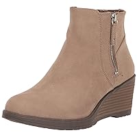 Dr. Scholl's Shoes Womens Chloe Ankle Bootie Taupe Fabric 9 W