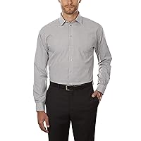 Kenneth Cole Unlisted Men's Dress Shirt Regular Fit Checks and Stripes (Patterned)
