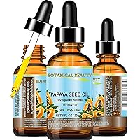 Papaya Seed Oil. 100% Pure / Natural / Undiluted /Refined Cold Pressed Carrier Oil. 1 Fl.oz.- 30 ml. For Skin, Hair And Lip Care.