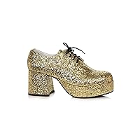 Men's Gold Glitter Platform Shoes