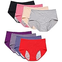 Leakproof Panties for Over 60#s, 4/8PCS Leak Proof Underwear for Women, Incontinence Underwear (8pcs,XL)