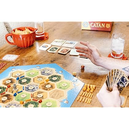 CATAN Board Game (Base Game) | Family Board Game | Board Game for Adults and Family | Adventure Board Game | Ages 10+ | for 3 to 4 Players | Average Playtime 60 Minutes | Made by Catan Studio