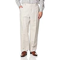 Perry Ellis Men's Portfolio Modern Fit Linen Blend Pants