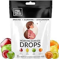 HH Wellness Pregnancy Nausea Candy | Best Morning Sickness Relief | Natural Flavor Pregnancy Pops for Nausea Relief for Pregnant Women | Morning Sickness Candy | 4 Flavors | 30 Drops