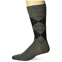 BOSS Men's Regular Length Wool Blend Argyle Socks