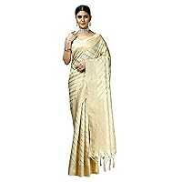 Elina fashion Women Sarees Banarasi Art Silk Woven Saree Unstitched Blouse