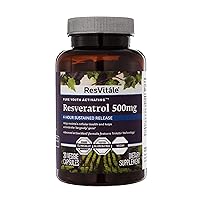 ResVitále Resveratrol 500 mg - Resveratrol Supplement for Men and Women - 30 Veggie Capsules