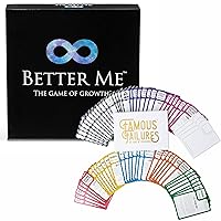 Better Me Self Improvement Game - Board Game for Couples, Friends or Family Games Night & Famous Failures, Educational Card Game About Success