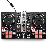 Hercules DJControl Inpulse 200 MK2 — Ideal DJ Controller for Learning to Mix — Software and Tutorials Included, Black
