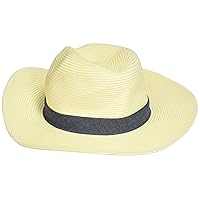 San Diego Hat Company Women's Panama Hat with Chambray Band