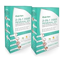 Hair Removal Cream For Women: 2 Pack Premium Gentle Depilatory Cream Inhibitor Kit - Designed for Body Bikini Area and Sensitive & Intimate Regions - Nourishes the Skin With Aloe Vitamin E Jojoba Oil