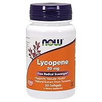 NOW Supplements, Lycopene 20 mg with Natural Extract from Tomatoes, Free Radical Scavenger*, 50 Softgels