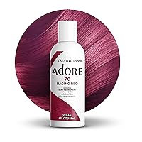 Adore Semi Permanent Hair Color - Vegan and Cruelty-Free Hair Dye - 4 Fl Oz - 070 Raging Red (Pack of 1)