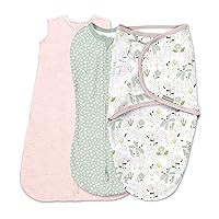 SwaddleMe by Ingenuity Comfort Pack Size Small, 0-3 Months, 3-Pack (Peekaboo Panda) Baby Swaddle Set