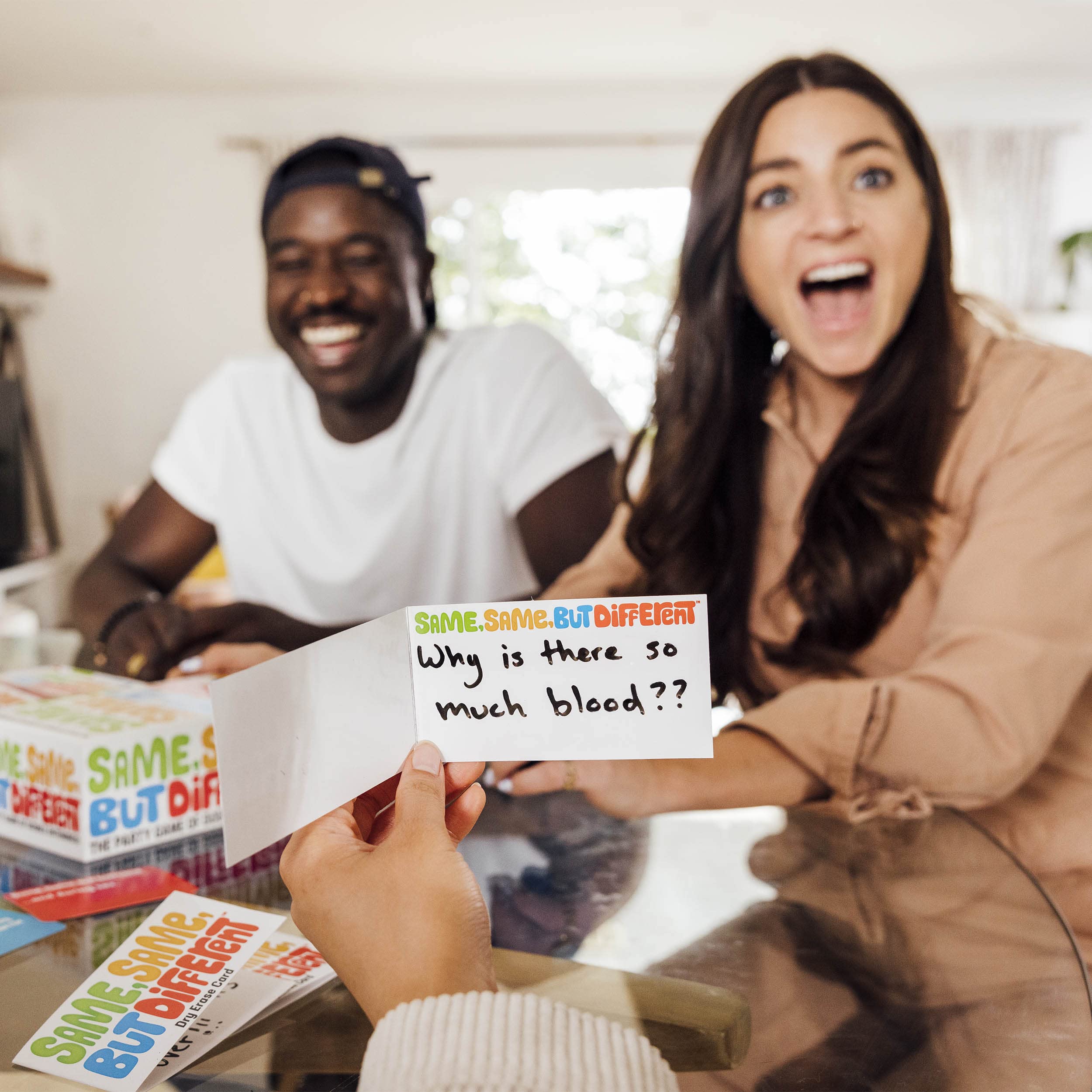 WHAT DO YOU MEME? Same Same But Different - The Party Game of Double Entendres – Adult Card Games for Game Night