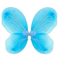 Nenjindz Butterfly Fairy Wings for Women Girls Adults Easter Fairy Costumes Sparkle Fairy Princess Wings Halloween Christmas Costumes Party Favor Cosplay Costume Green 