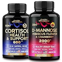 NUTRAHARMONY D-mannose Capsules & Cortisol Support Complex Capsules