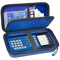 Graphing Calculators Case for Texas Instruments TI-84 Plus/TI-83 Plus CE Color Calculator, Storage Holder for TI-89/for Casio fx-9750GIII for TI-30XS for Cables, Pens, Pencil -Blue(Box Only)