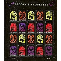 USPS Spooky Silhouettes Halloween Forever Stamps - sheet of 20 stamps