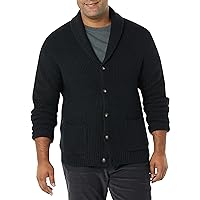 Amazon Essentials Men's Long-Sleeve Soft Touch Shawl Collar Cardigan