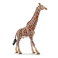 Schleich Wild Life, Animal Figurine, Animal Toys for Boys and Girls 3-8 years old, Male Giraffe, Ages 3+