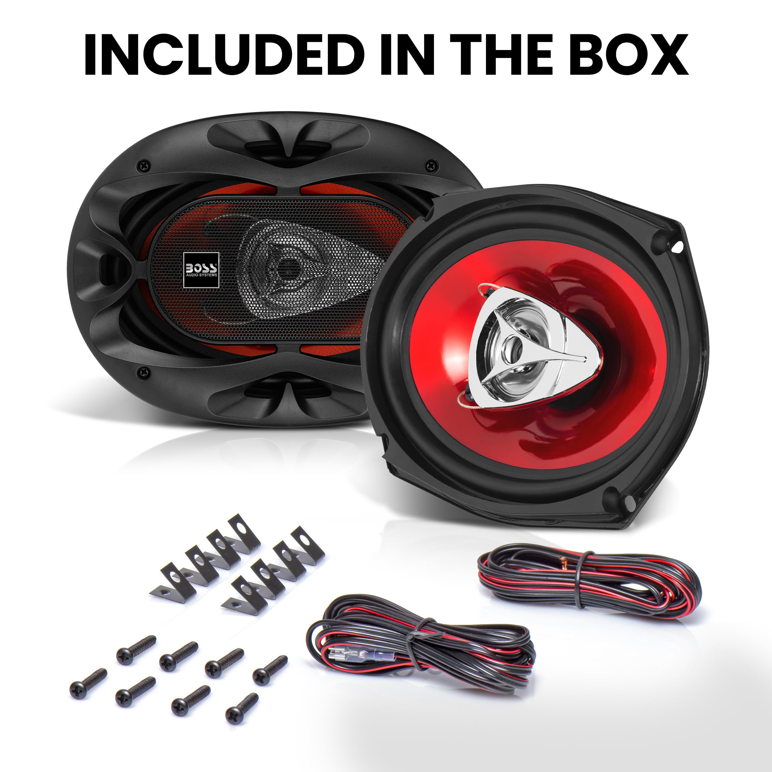 BOSS Audio Systems CH6930 Chaos Series 6 x 9 Inch Car Stereo Door Speakers - 400 Watts Max, 3 Way, Full Range Audio, Tweeters, Coaxial, Sold in Pairs