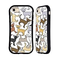 Oriental Cat Breed Patterns Hybrid Case Compatible with Apple iPhone 7/8 / SE 2020 & 2022