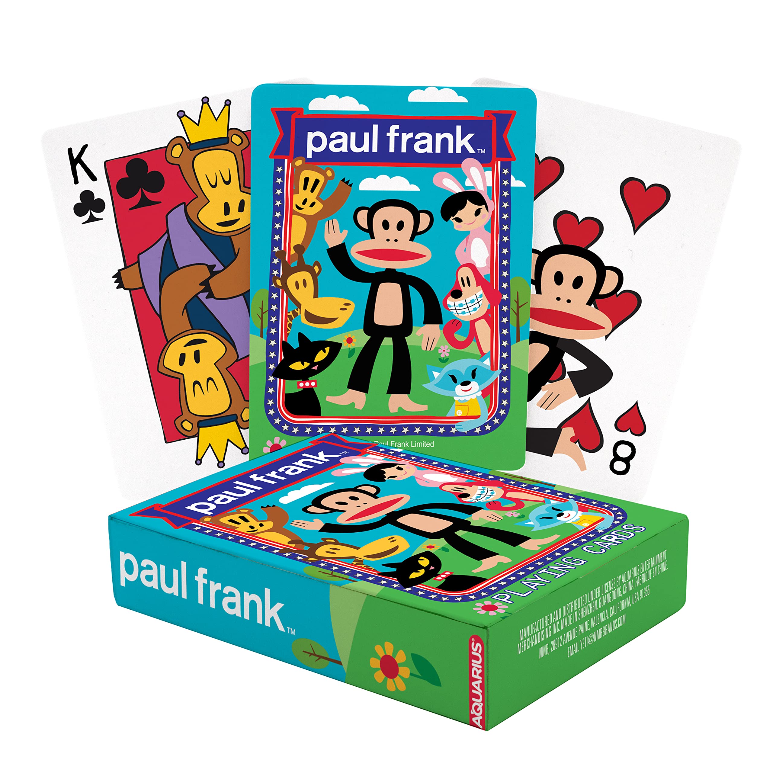 AQUARIUS Paul Frank Playing Cards – Paul Frank Themed Deck of Cards for Your Favorite Card Games - Officially Licensed Paul Frank Merchandise & Collectibles