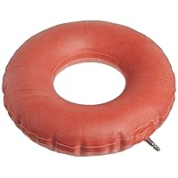 Drive Medical Inflatable Rubber Cushion, Red