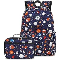 CAMTOP Backpack for Kids, Boys Girls Preschool Backpack with Lunch Box Toddler Kindergarten School Bookbag Set for Age 3-9