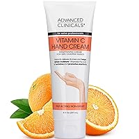 Advanced Clinicals Vitamin C Body & Hand Lotion Moisturizing Skin Care Cream For Hands & Body – Intense Soothing & Hydrating Vitamin C Hand Cream Moisturizer For Dry Cracked Hands, Large 8 Fl Oz