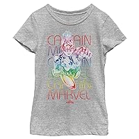 Marvel Girls' Rainbow Power T-Shirt
