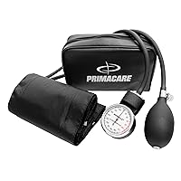 PrimaCare DS-9192 Classic Series Adult Size Professional Blood Pressure Kit with Aneroid Sphygmomanometer, Latex-Free, Inflation System
