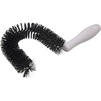 SPARTA 4015300 Polyester Curved Brush, Coffee Decanter Brush With Soft Bristles For Commercial Kitchens, 10 Inches, Black
