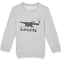 Lacoste Kids' Crocodile Print Crewneck Sweatshirt