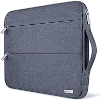 Voova 13 13.6 Inch Laptop Sleeve Case Compatible with MacBook Air/MacBook Pro 13 M2/M1,13.5 Surface Laptop 5/4, Surface Pro X / 9/8, iPad Pro 12.9,Waterproof Computer Bag Cover with Handle,Dark Grey