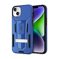 Zizo Transform Series for iPhone 14 Plus (6.7) Case - Rugged Dual-Layer Protection with Kickstand - Blue